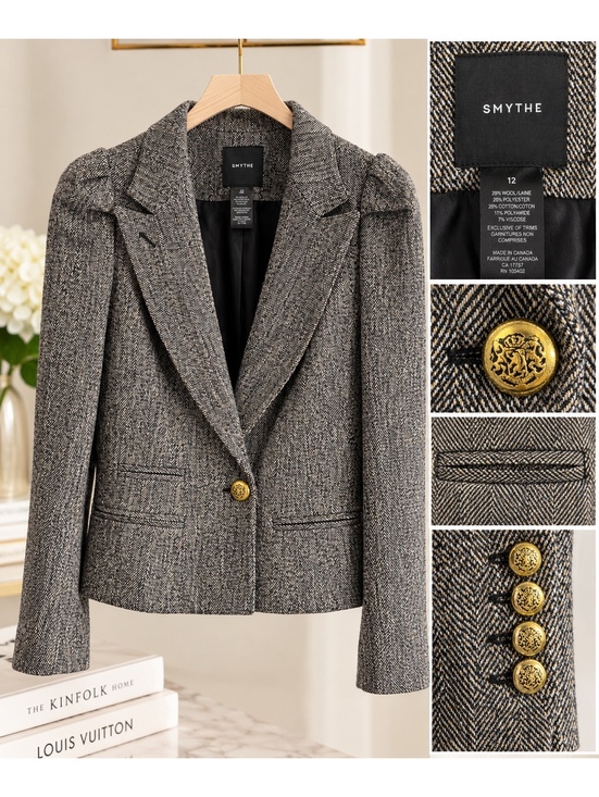 Smythe Jackets & Blazers - Smythe Blazer - altered size 6 - cropped it so original